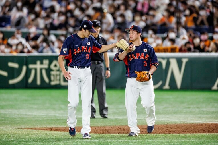 11月の侍ジャパン強化試合ではメンバー入りしていた山崎颯一郎　©︎Kiichi Matsumoto