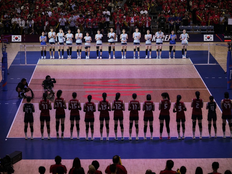 バレーボールネーションズリーグ 韓国戦　©︎Yuki Suenaga