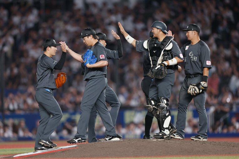 交流戦前のソフトバンク戦でも接戦をことごとく制して首位相手に3タテした　©JIJI PRESS