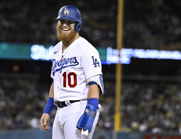 ドジャース時代のターナー　©︎Getty Images