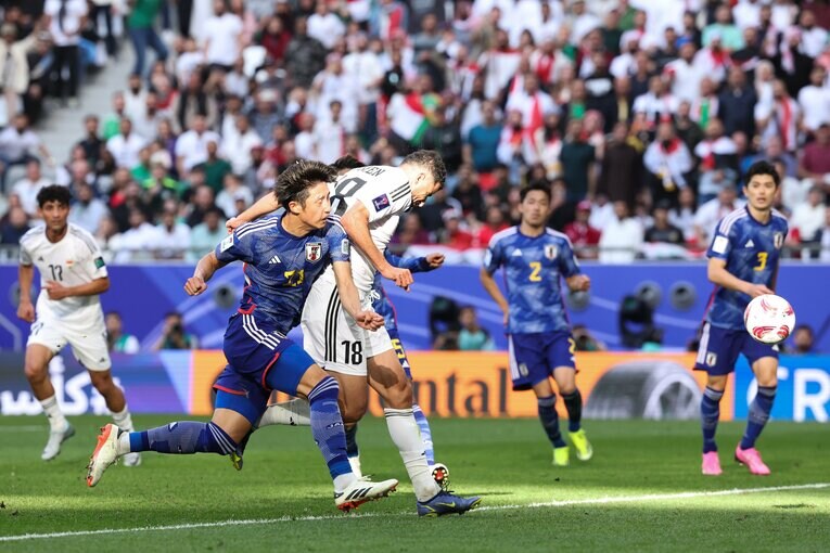 日本から2ゴールを奪ったイラクのアイメン・フセイン　©Getty Images