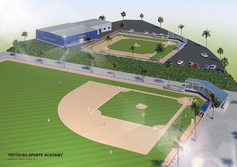 スタジアムの完成予想図　©TSUTSUGO SPORTS ACADEMY