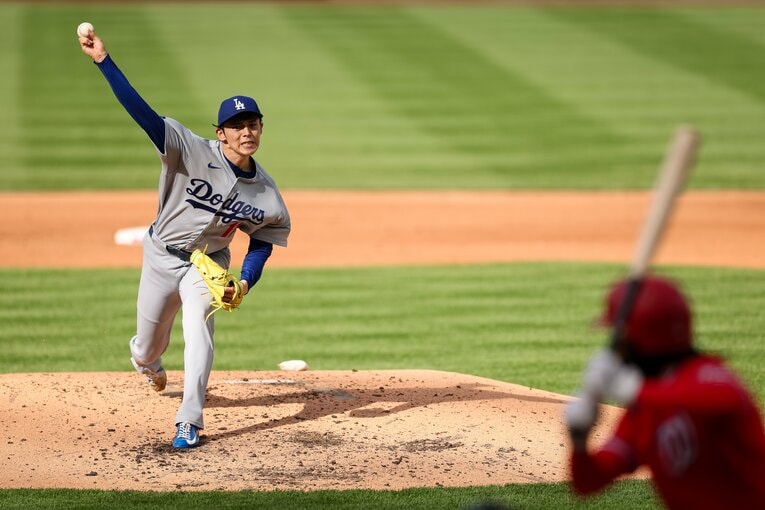 ナショナルズ戦での佐々木　©Getty Images