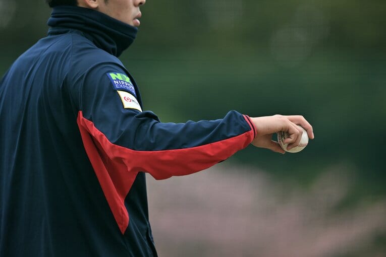 23日、握りを確認する姿があった　©Hideki Sugiyama