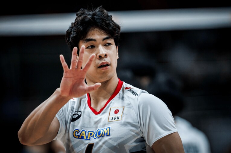 宮浦健人（VNLイタリア戦）　©︎Volleyball World