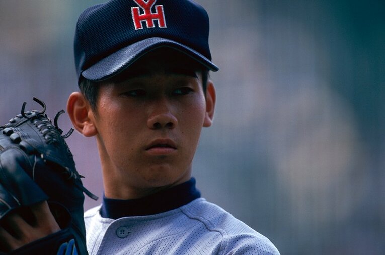 横浜高校時代の松坂大輔 ／ photograph by Hideki Sugiyama