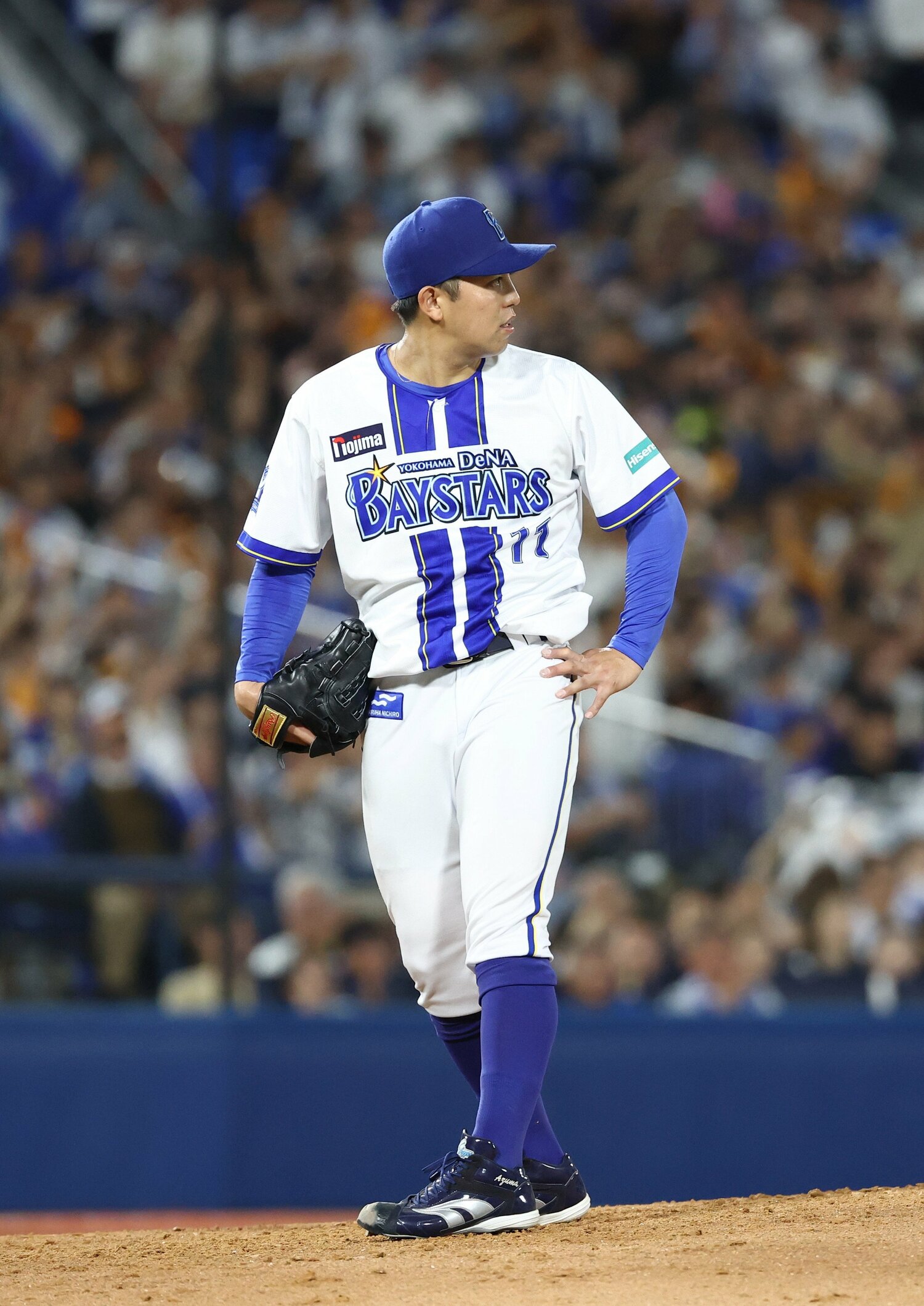 9月26日の巨人戦では緊急降板となってしまった東 ©JIJI PRESS