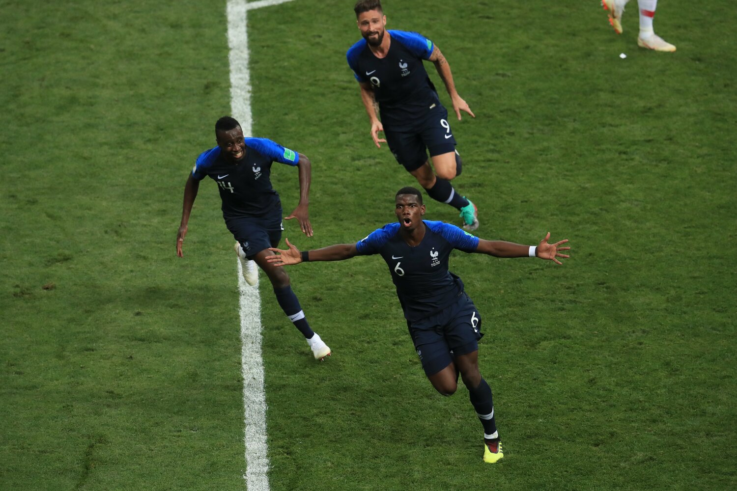 ロシアW杯決勝クロアチア戦では試合を決めるチーム3点目を奪い取った　©Takuya Sugiyama/JMPA