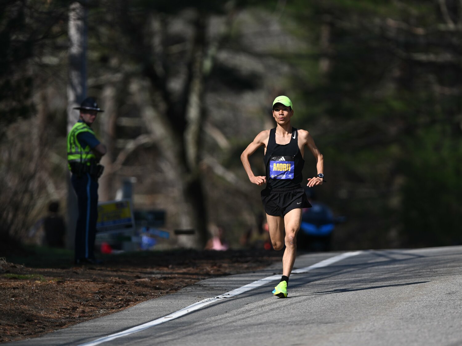 京都のアップダウンで鍛えた健脚は、レース終盤でも足が止まらなかった ©︎JIJI PRESS