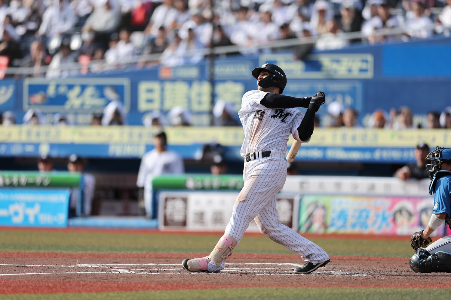 ソトの打撃理論にはベテラン選手も一目置く　©︎Chiba Lotte Marines