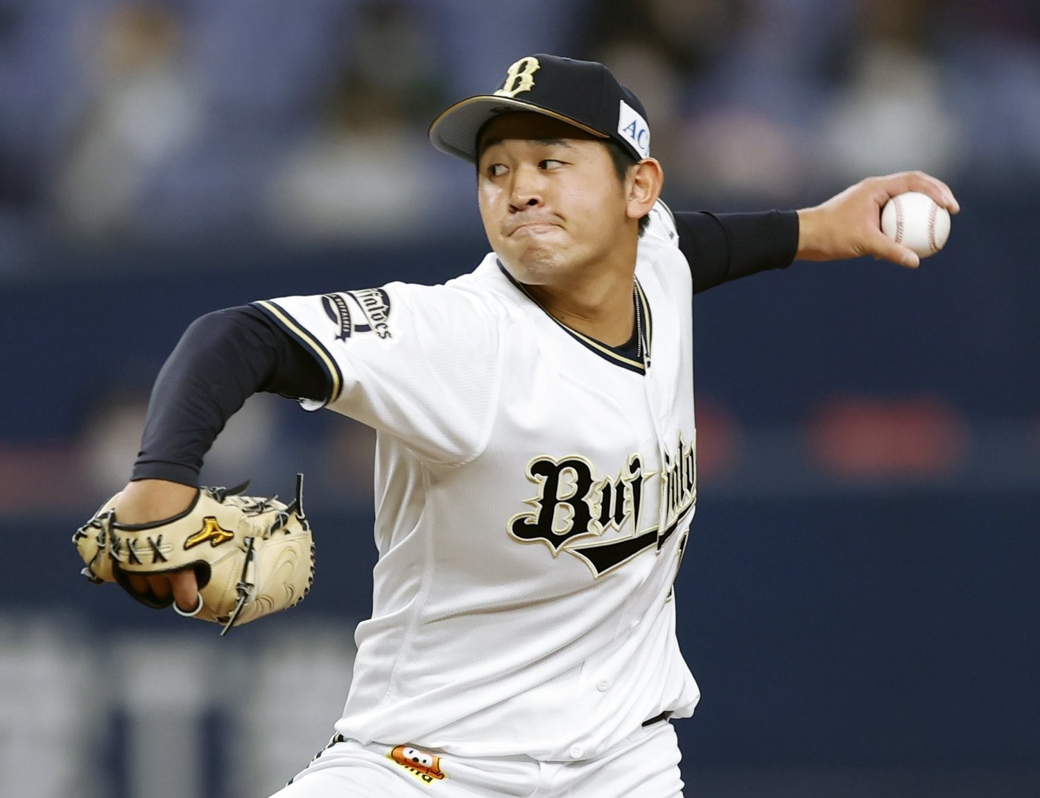 3人のうち、1年目で白星を挙げたのは宮城だ　©Kyodo News