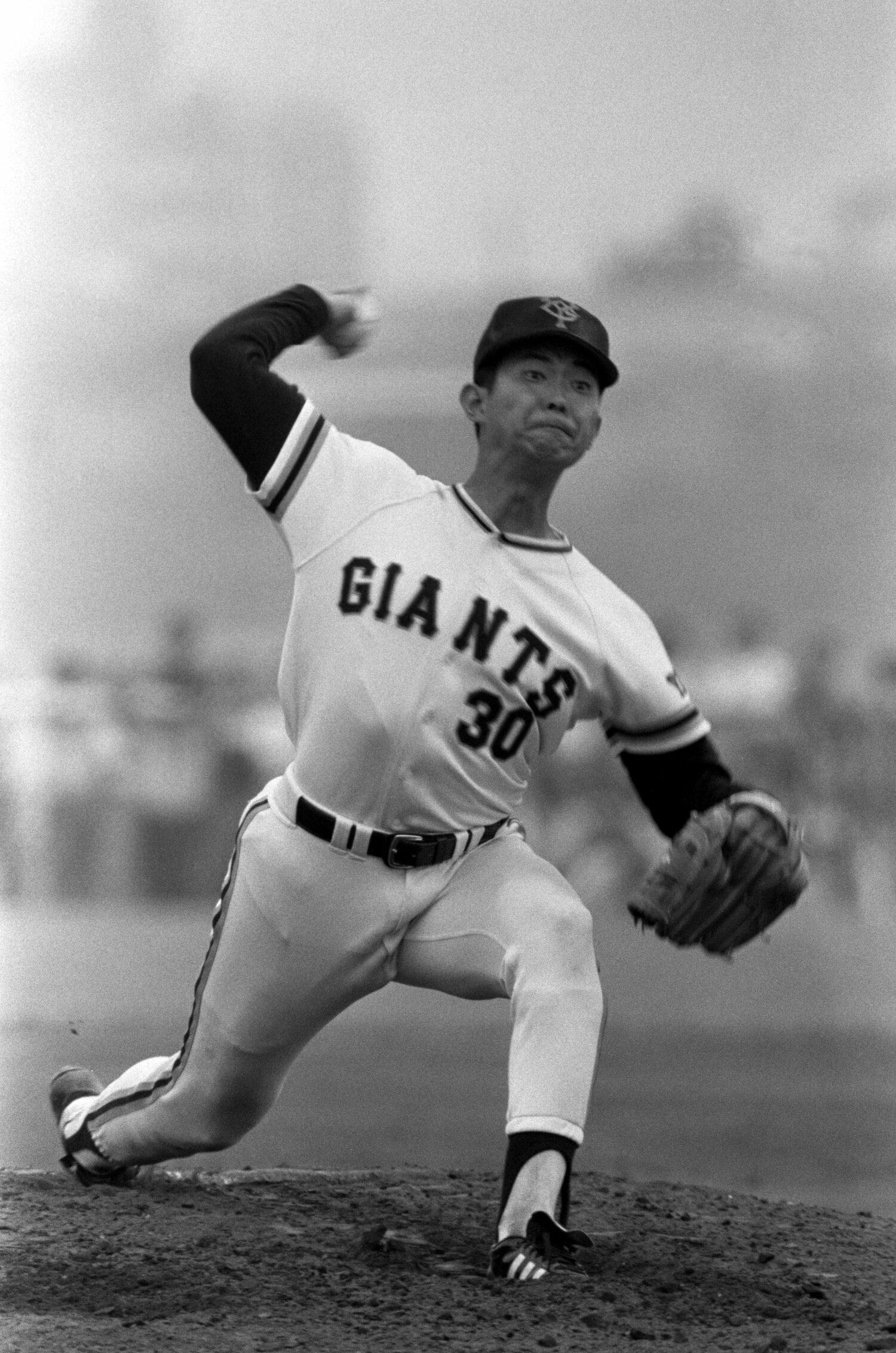 1979年5月、江川は出場を自粛して個別に練習していた ©JIJI PRESS