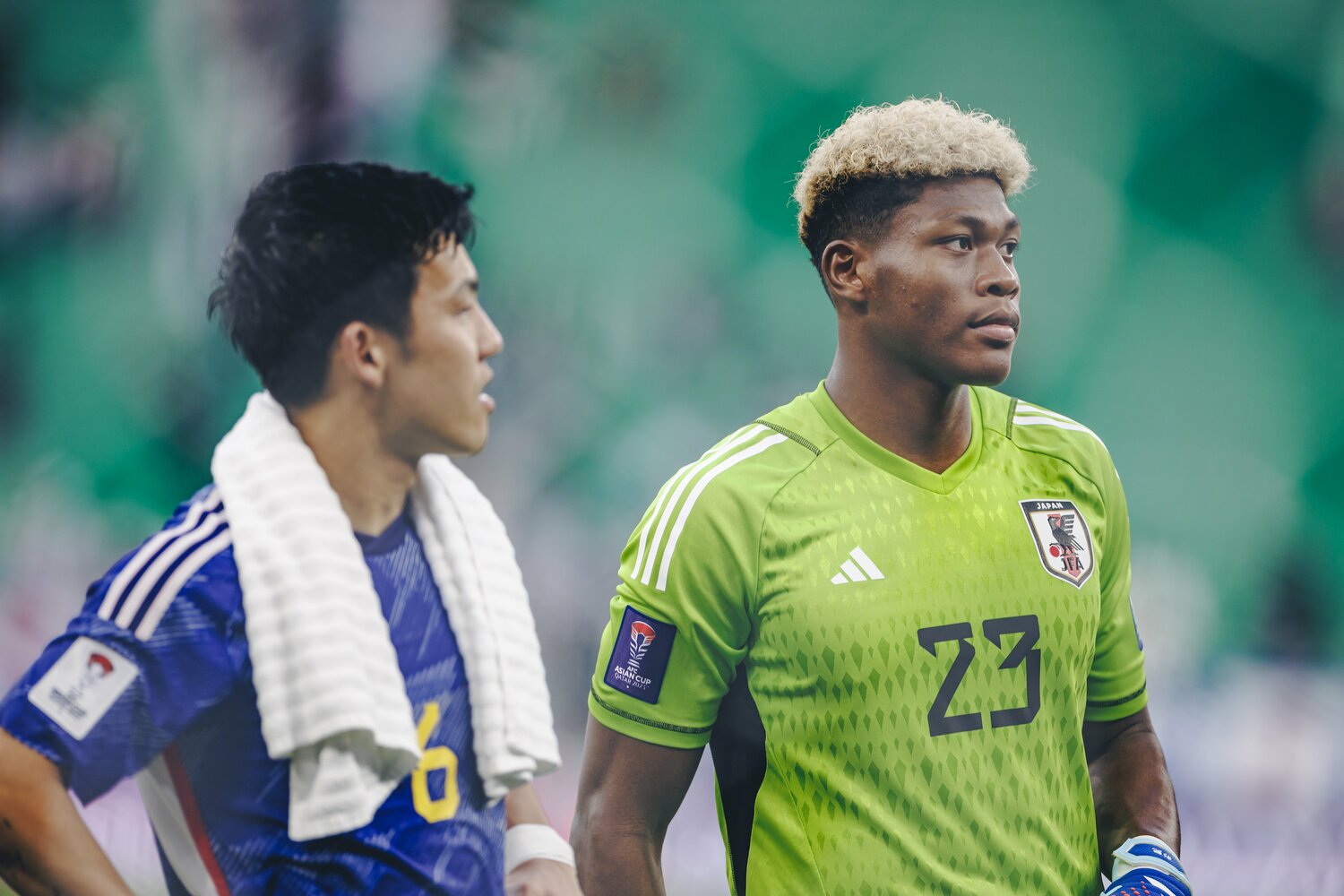 アジアカップで日本代表の正GKを務めた鈴木彩艶（21歳）。セリエA・パルマへの移籍が噂されている　©Kiichi Matsumoto