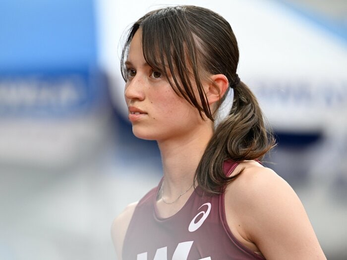 「えっ、やばい！」“競技歴2年”で日本選手権の決勝進出…18歳“ヨンパー”新ヒロインは15年前の日本記録を破れるか？ コーチは「我々も目指したい」＜Number Web＞ photograph by Asami Enomoto