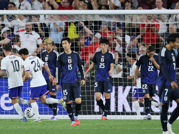 米国に完敗で「現実を突きつけられた」日本代表“2チーム目”と主力の差が浮き彫りに…貴重な2試合でメンバー完全入れ替えを試す必要はあったのか？＜Number Web＞ photograph by JIJI PRESS
