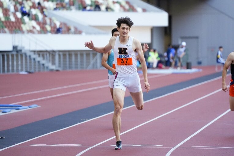 関東インカレではフラットレースの400ｍでも好記録をマーク　©Satoshi Wada