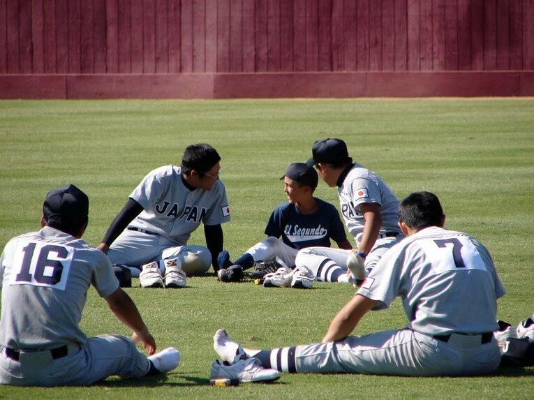 2006年野球の高校日本代表選手たちとの交流録　写真=母クミさん提供