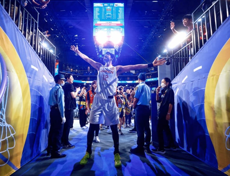 W杯ベネズエラ戦の渡邊雄太　©FIBA