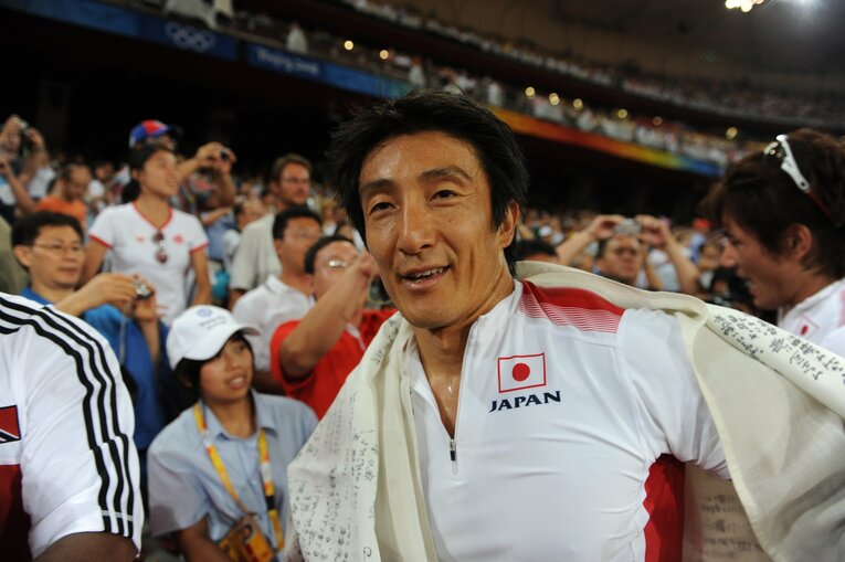 北京五輪のリレー決勝　©JMPA