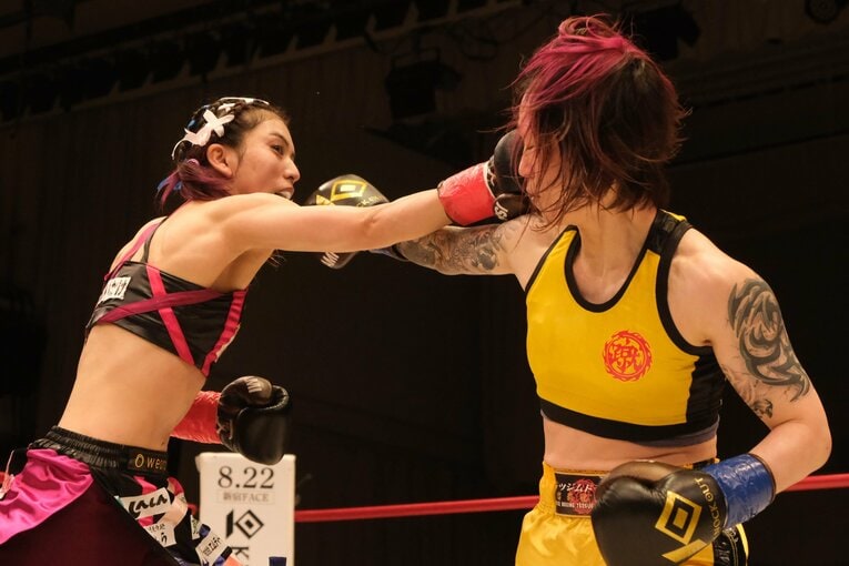 自身でも「速いな」と感じたという右ストレート