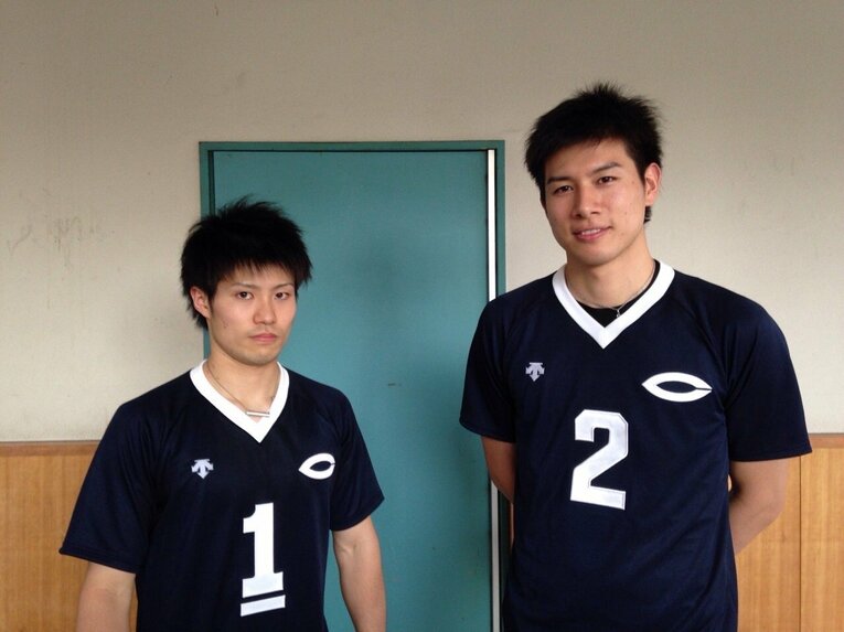 中央大時代の今村と関田（写真/今村選手提供）