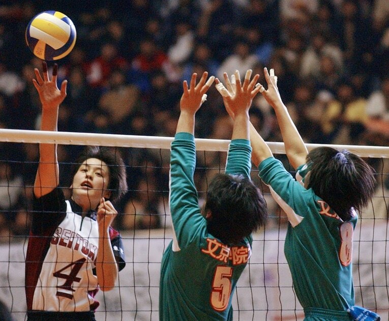 成徳学園時代の大山未希さん　©JIJI PRESS