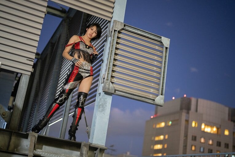 マリーゴールドのプロレスラー・咲村良子　©Shiro Miyake
