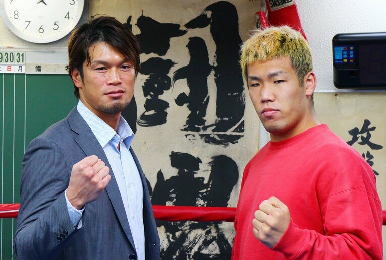 ヘビー級転向初戦で日本王者の藤本京太郎に挑んだ石田順裕　©JIJI PRESS