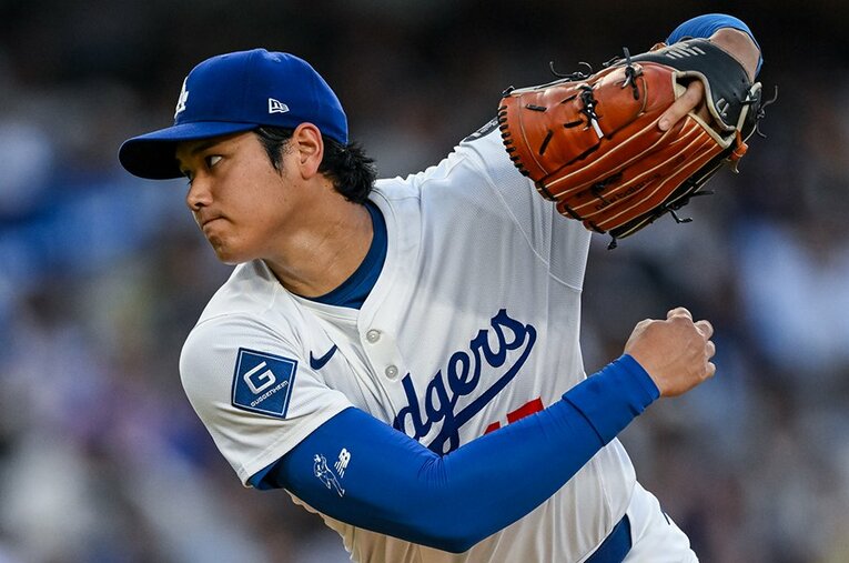 投手復帰した大谷翔平。数値的に見てもフォーシームなどで進化が見られる ／ photograph by Nanae Suzuki