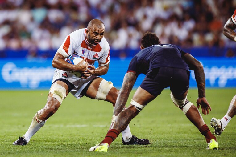 イングランド戦のリーチ マイケル　©Kiichi Matsumoto