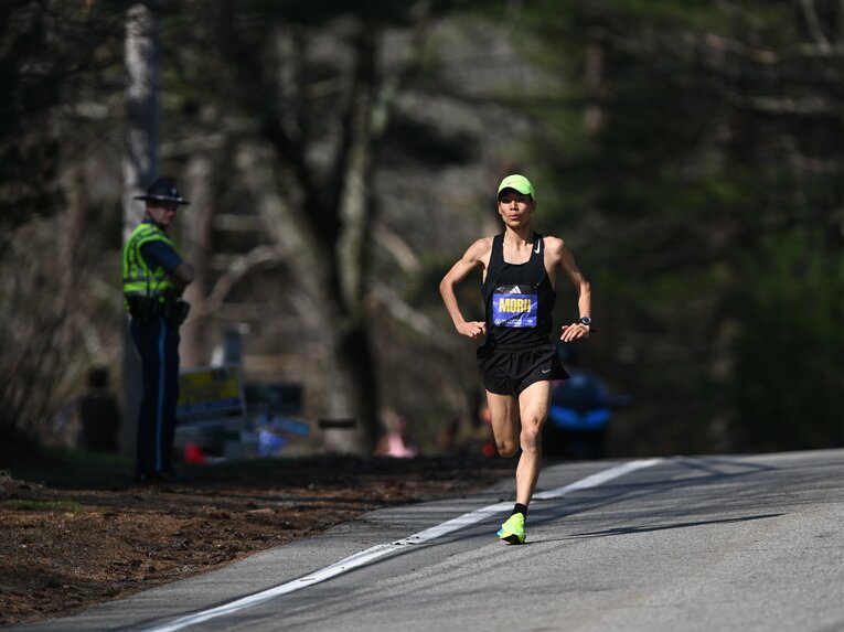 京都のアップダウンで鍛えた健脚は、レース終盤でも足が止まらなかった　©︎JIJI PRESS