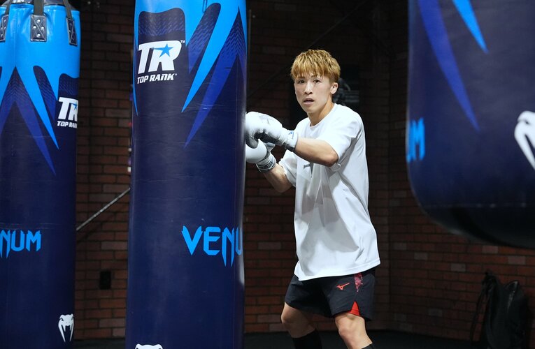 井上尚弥のジムワーク　©Naoki Fukuda