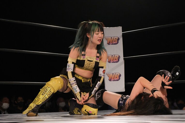 スターダム「NEW BLOOD」に参戦した際の杏ちゃむ（2022年10月）　©Norihiro Hashimoto