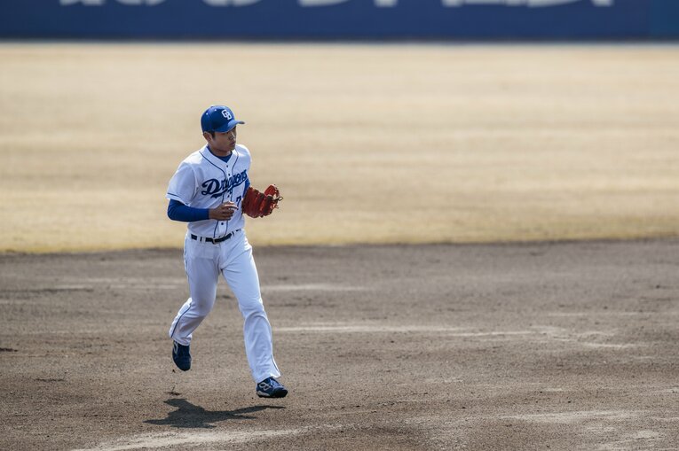 2019年3月、1年目の根尾　©Kiichi Matsumoto