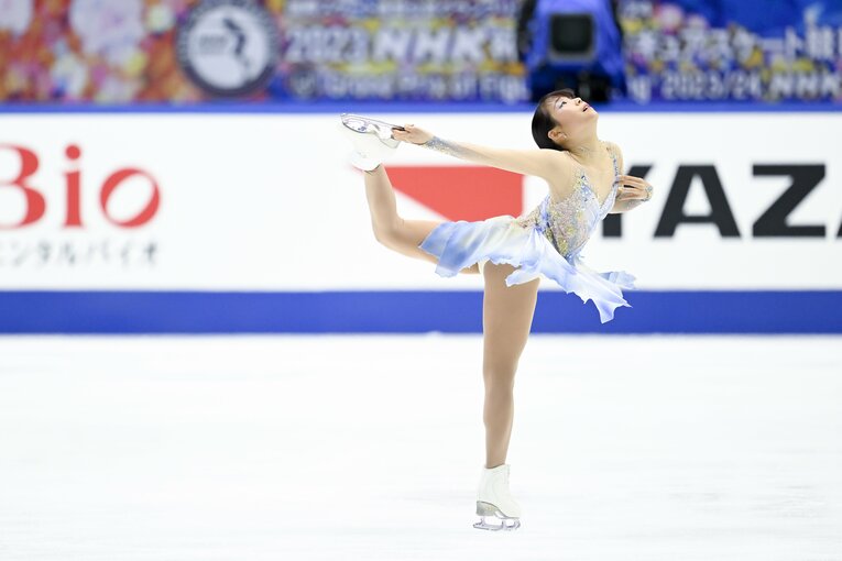 三原舞依のNHK杯フリーの演技　©Asami Enomoto