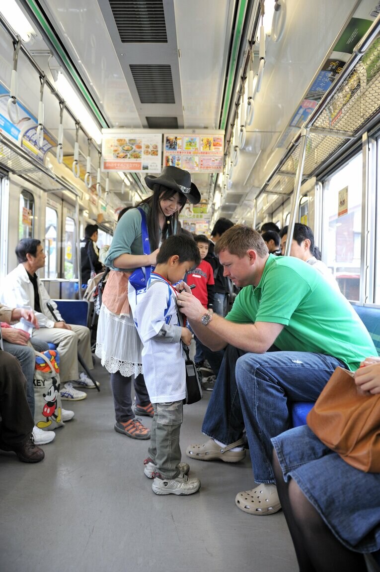 自宅→西武ドームまで電車通勤していたブラゼル（2008年）　©︎Mami Yamada