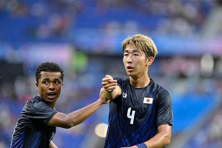 関根大輝が飛躍的に成長したと振り返るパリ五輪・スペイン戦　©Takuya Nakachi/JMPA