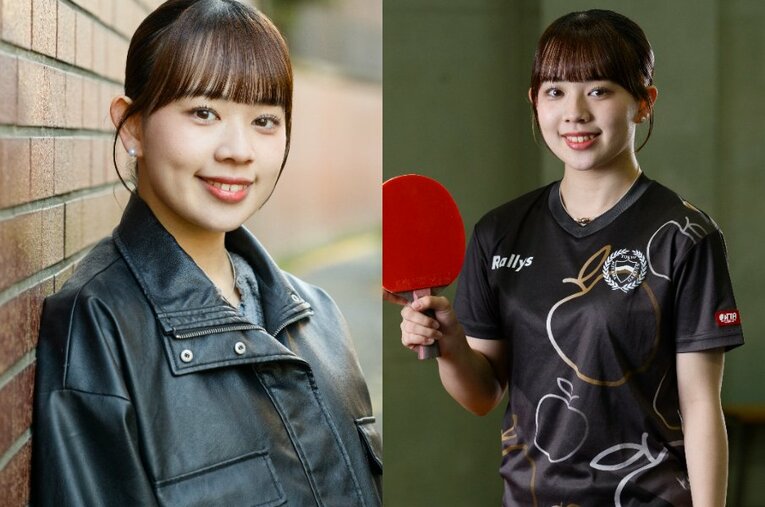 青学大3年生で、Tリーグでも活躍するカットマン・小林りんごのインタビュー【第3回】 ／ photograph by Hirofumi Kamaya