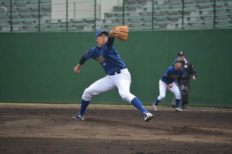 大学時代の田中正義。2016年ドラフトで5球団が競合した ©Takahiro Kikuchi