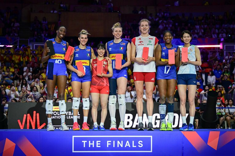 VNLファイナル決勝・イタリア戦　©︎Volleyball World