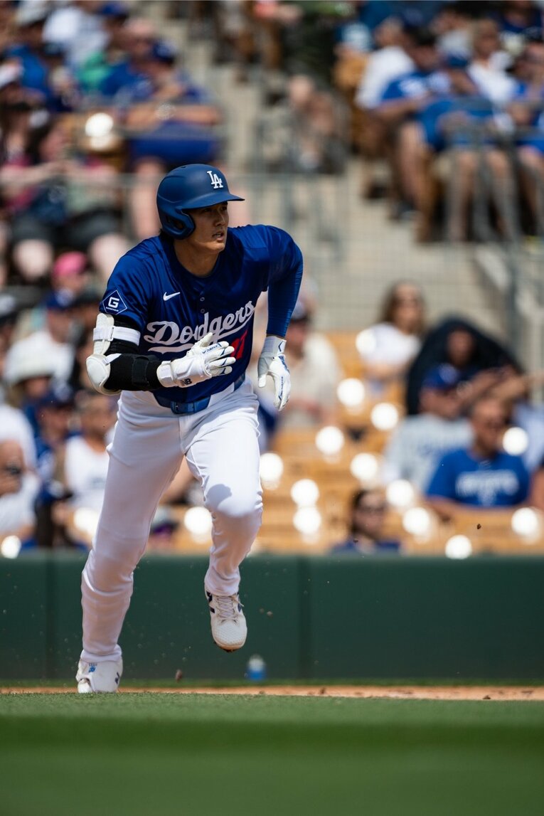 Numberカメラマンのオリジナル撮影「2024ドジャースキャンプ」での大谷（20枚超の19枚目）　©Nanae Suzuki