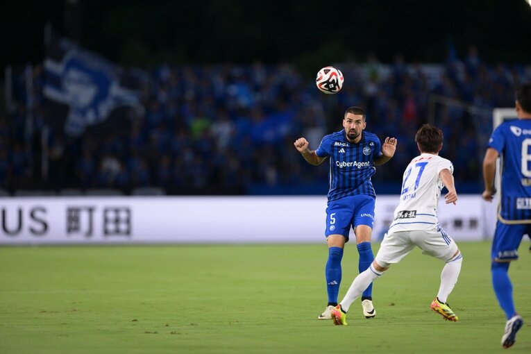 ドレシェヴィッチ（2024年9月8日ルヴァンカップ準陣決勝・新潟戦）©FCMZ