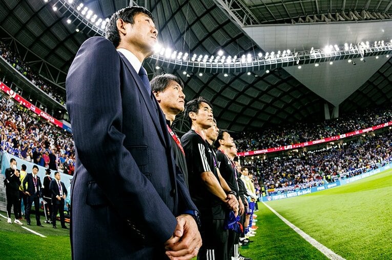 続投が決まった森保一監督　©Kiichi Matsumoto/JMPA