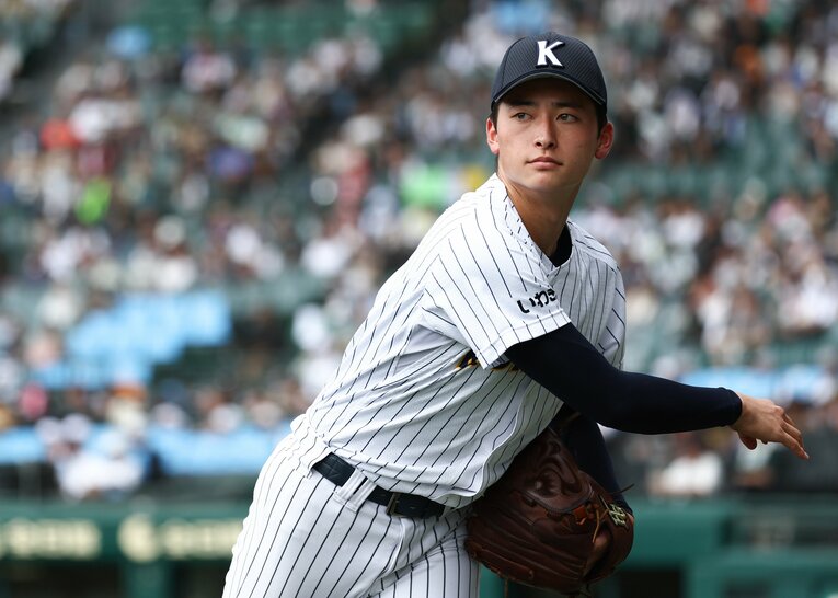 聖光の5連覇を阻んだ東日大昌平の照沼佑崇投手　©JIJI PRES