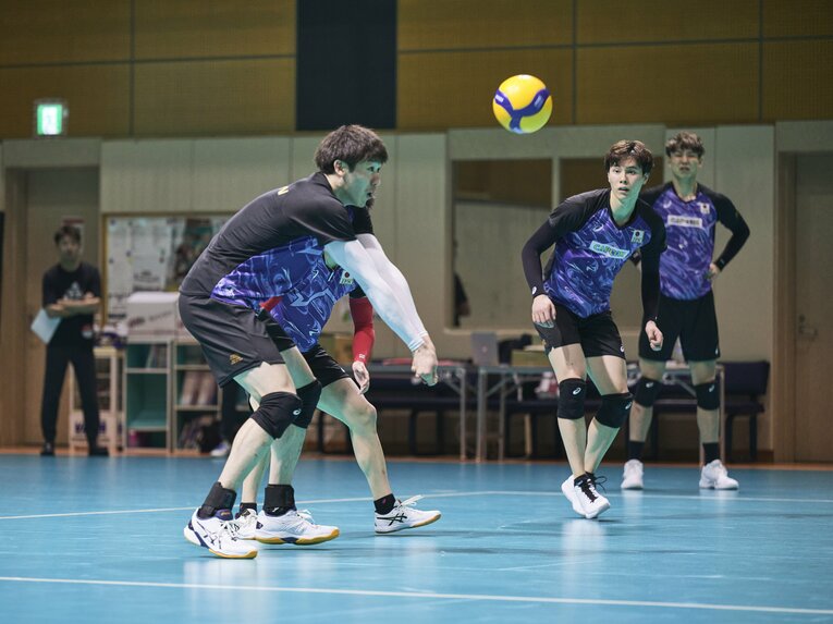 石川祐希（日本代表合宿の練習風景）©︎Yuki Suenaga