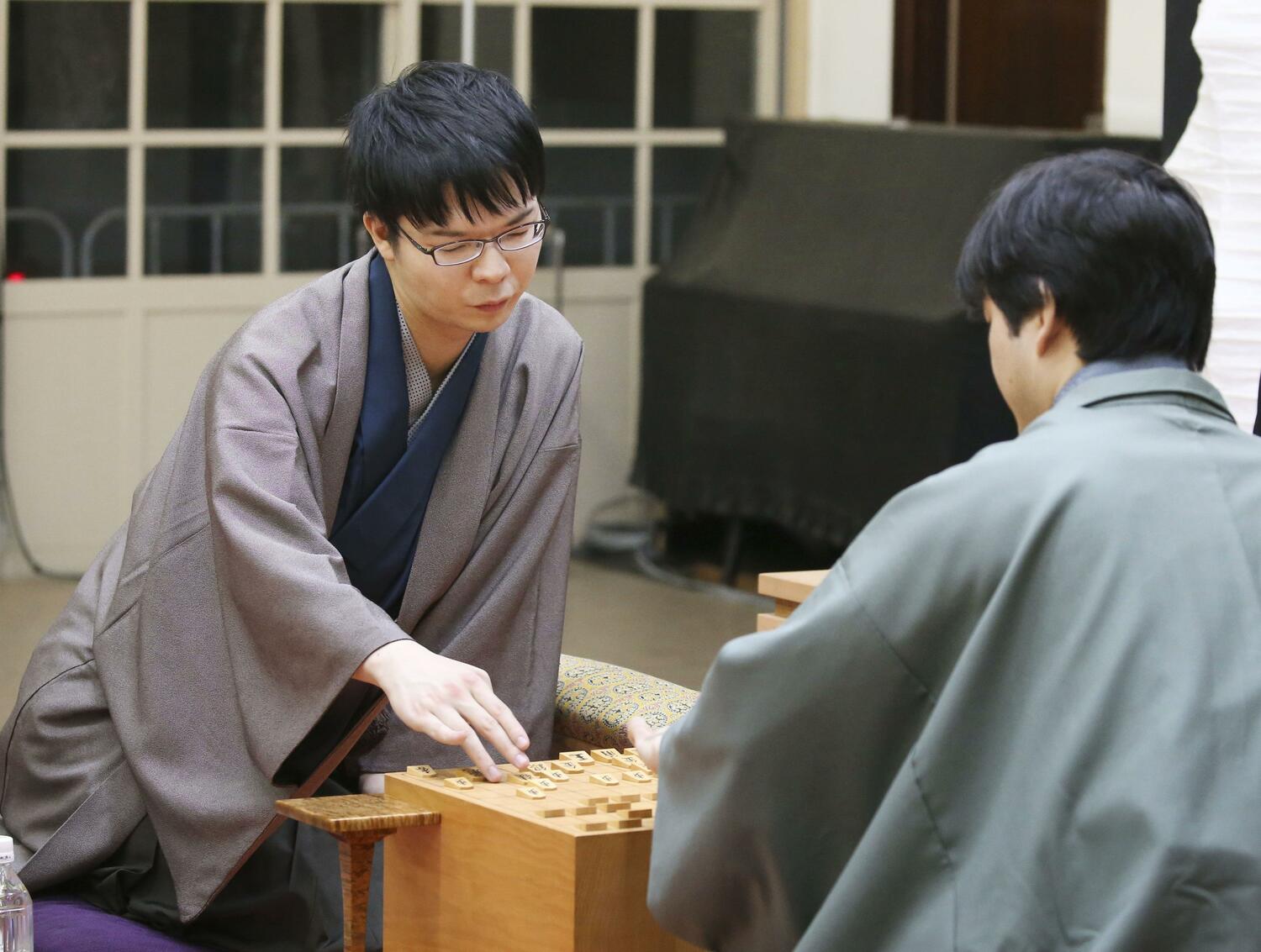 叡王を獲得した当時の高見七段　©Kyodo News