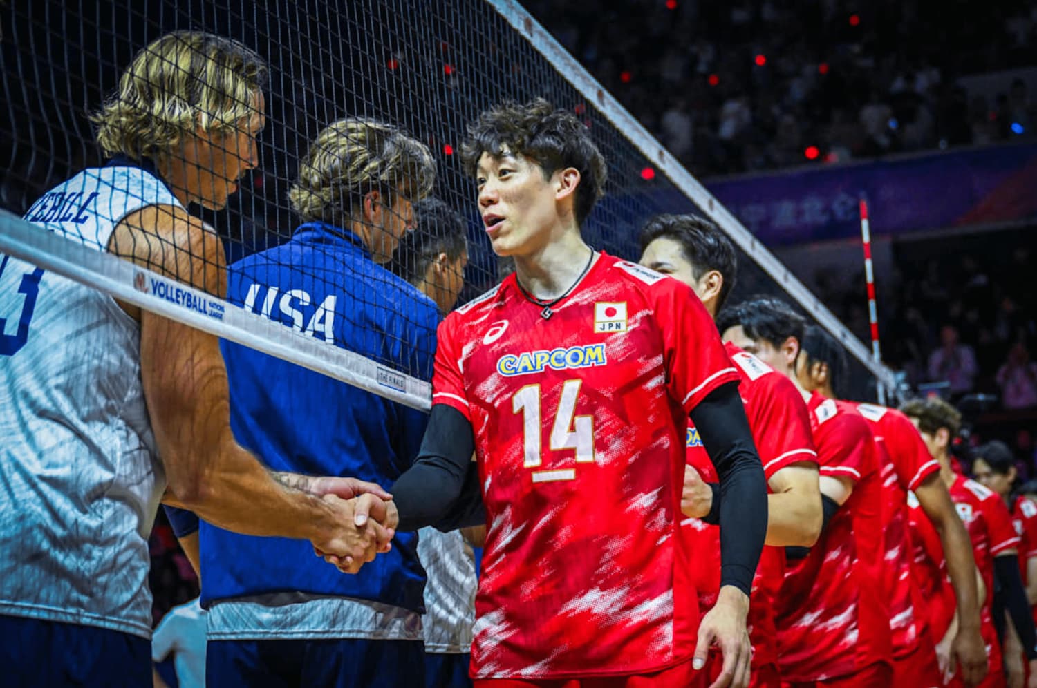 アメリカに敗れ、決勝進出を逃した日本代表　©︎Volleyball World