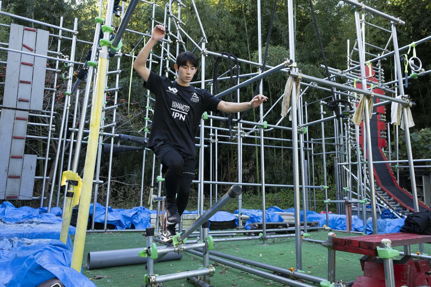 バランス感覚が問われるような種目も　©Tadashi Hosoda