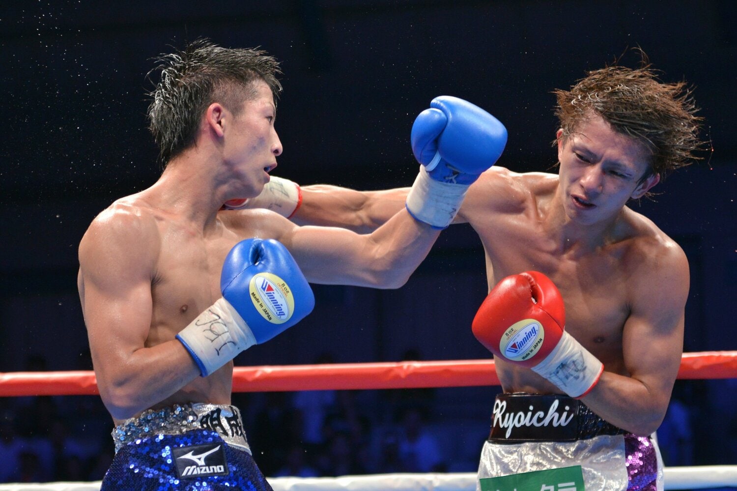 8位　田口良一戦（2013年8月25日／10回 判定3-0）©Hiroaki Yamaguchi/AFLO