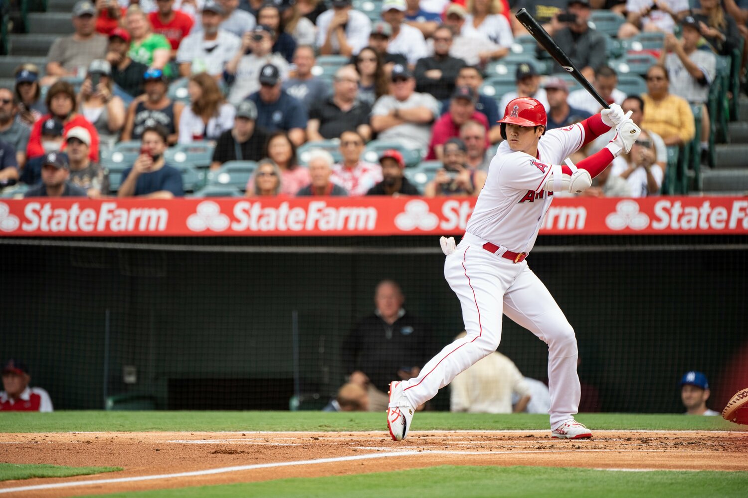 日本時代よりも「OPSが上がっている」という時点で、大谷の特異さが分かるのだが……　©Nanae Suzuki